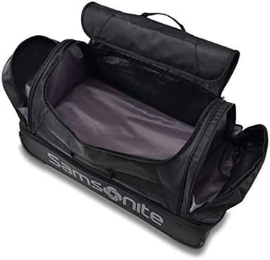 Samsonite Andante 2 Wheeled Duffel Bag – 32-Inch Durable Rolling Luggage with Inline Skate Wheels, Push-Button Handle & Spacious Compartments – Travel-Friendly and Lightweight - All Black - Image 3