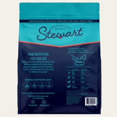 Stewart Raw Medley Freeze Dried Dog Food, Beef & Garden Vegetable Recipe, 3 Pound Bag, Made with Real Whole Foods and Raw Protein - Image 2