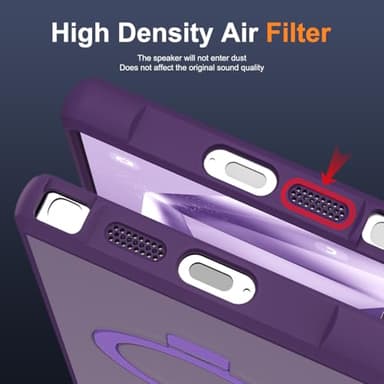 SKYLMW Compatible with Samsung Galaxy S24 Ultra Case with Magnetic Ring Stand, Purple - Image 8
