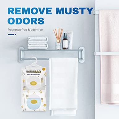 Vacplus Moisture Absorbers, Hanging Closet Dehumidifier Bags, Humidity Packs, Desiccant, Closet Dehumidifiers with Fragrance Free, 10 Pack, 9.8 OZ - Image 7