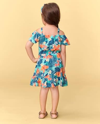 The Children's Place Baby Girls And Toddler Printed Summer Dresses Playwear, Hawaiian Tropic, 18-24 Months US - Image 3