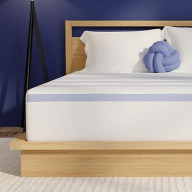 Vibe Gel Memory Foam Mattress, Fiberglass Free 10-Inch CertiPUR-US Certified Bed-in-a-Box, Queen, White - Image 3