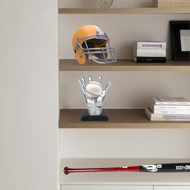 Baseball Holder Creative Hand-Shape Design, Baseball Display Stand with ABS Tee & Base, Baseball Display Case for Official Size Baseball or Memorabilia Displays Ornament - Image 4