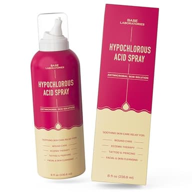 BASE LABORATORIES Hypochlorous Acid Spray for Face & Skin | 8 oz | Facial Spray Daily Skin Repair Solution for Sensitive Skin, Redness, Irritations, Eczema, Acne. Hypochlrous HOCL Molecule Spray - Image 6