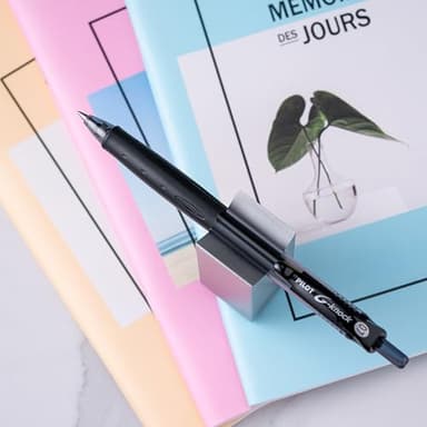 Pilot G-Knock BeGreen Refillable & Retractable Gel Ink Pens, Fine Point, Black Ink, 12-Pack (31506) - Image 2