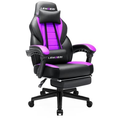 LEMBERI Gaming Chairs for Adults,Ergonomic Video Game Chairs with footrest,Big and Tall Gaming Chair 400lb Weight Capacity, Racing Style Gaming Computer Gamer Chair with Headrest and Lumbar Support - Image 8