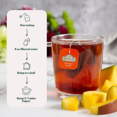 Ahmad Tea Mango Magic Black Tea, 20-Count Boxes (Pack of 6) - Image 7