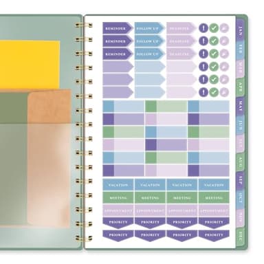AT-A-GLANCE 2025 Planner, Weekly & Monthly, 5-1/2" x 8-1/2" Small, Badge, Tile (1722T-200-25) - Image 8