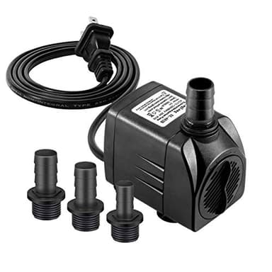 SongLong Submersible Pump 400GPH (1500L 25W) Ultra Quiet with Over Heating Protection 6.5ft High Lift for Fountains, Hydroponics, Ponds, Aquariums & More…… - Image 1