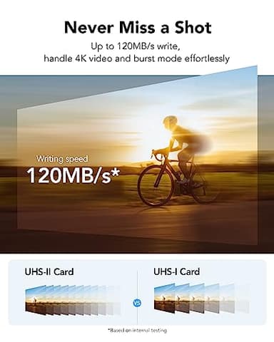 Lexar 128GB (2-PK) Professional SILVER PRO SD Card, UHS-II, C10, U3, V60, Full HD, 4K, Up To 280MB/s Read SDXC Memory Card, for Professional Photographer, Videographer, Enthusiast (LSDSIPR128G-B2NNU) - Image 4