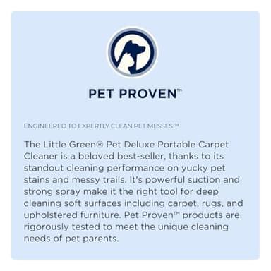 BISSELL Little Green Pet Deluxe Portable Carpet Cleaner and Car/Auto Detailer, 3353, Gray/Blue - Image 2