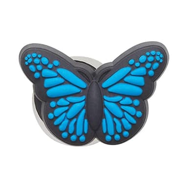 Crocs Jibbitz Nature SHOE ACCESSORY | Jibbitz for Crocs, Blue Butterfly, Small - Image 1