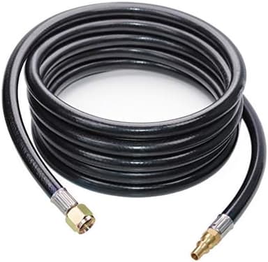 DOZYANT 12 FT RV Propane Quick Connect Hose for RV to Grill, BBQ Quick Release LP Gas Line for Camp Chef Stove, Pit Boss Burner - 3/8 Female Flare Fitting x 1/4 Full Flow Male Plug - Image 4