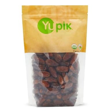 Yupik Organic Deglet Nour Pitted Dates, 2.2 lb, Non-GMO, Vegan, Gluten-Free, Kosher, Dried Fruits, No Pits, No Added Sugar, Source of Fiber, Healthy Snacks, Ideal for Baking, Topping & Inclusions - Image 1