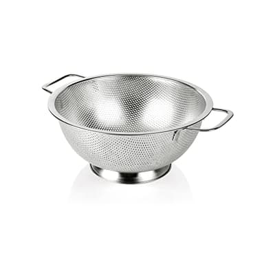 Gulex Colander Stainless Steel 3-Quart, Strainer for Kitchen Food, Dishwasher Safe - Image 1