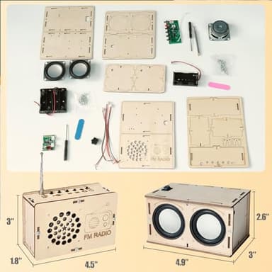 STEM Toys for Ages 8-13 Stocking Stuffers Teen Birthday Gifts for 9 10 11 12 14 15 16+ Year Old Boys Girls Kids Science Engineering Kit Circuit DIY Electronics Projects Building Your Own Speaker Radio - Image 2
