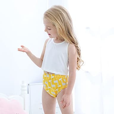U0U Baby Girls'4 Pack Cotton Training Pants Toddler Potty Training Underwear for Boys and Girls Pink 2T - Image 3