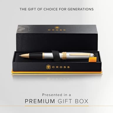 Cross Bailey Refillable Rollerball Pen Presented in a Premium Gift Box - Medium Point, Black Ink, Medalist - Image 4