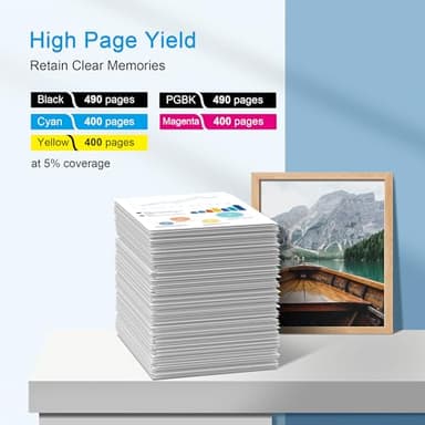 PGI-220 CLI-221 Ink Cartridges Compatible Replacement for Canon MX870 Printer Ink Cartridges for Canon 220 Ink Cartridges to use with MX860 MP980 MP560 MP620 MP640 MP990 iP4600 iP3600 iP4700, 5 Pack - Image 3