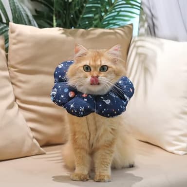 ComSaf Cat Cone Collar Soft, Protective Adjustable Cat Cones to Stop Licking After Surgery, Comfortable Lightweight Elizabethan Collar for Kitten Prevent from Licking Wounds, Not Block Vision - Image 5