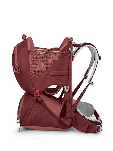 Osprey Poco LT Lightweight Child Carrier Backpack - Compact, Travel-Ready with Sunshade and Adjustable Fit - Lightweight, Comfortable Hiking for Toddlers, Red Mountain - Image 8