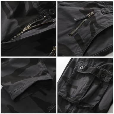 Men's BDU Casual Military Pants, Tactical Wild Army Combat ACU Rip Stop Camo Cargo Work Pants Trousers with 8 Pockets #7533 Dark Camouflage 38 - Image 3