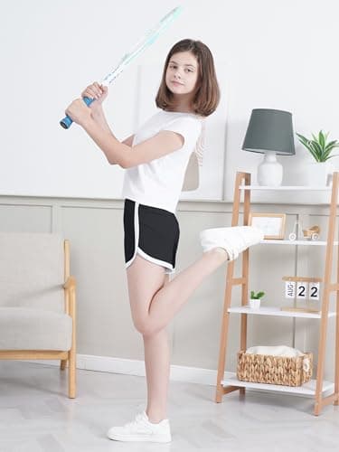 Aikuco 5 Packs Girls Soccer Shorts Toddler Athletic Running Dolphin Active Gym Workout Kids Quick Dry Shorts for Girls Mixed Color B 9-10 Years - Image 6