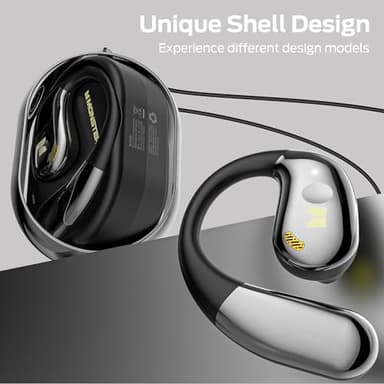 Monster Open Ear AC360, Wireless Bluetooth Rotary Earphone, with Lanyard, Upgraded Bluetooth 6.0, Touch Control, 24h Long Battery Life, IPX5 Waterproof,Long-Lasting Wear Without Fatigue（Black） - Image 7