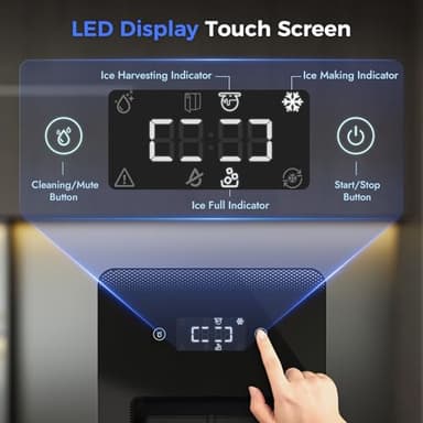 Rellytech 2’’ Ice Ball Maker – 4 pcs Round Cubes in 35 Mins, 144pcs/Day, Clear Sphere Ice Maker Machine for Whiskey, Bourbon & Cocktails, Self-Cleaning, Auto Water Supply, for Home Bar & Parties - Image 9