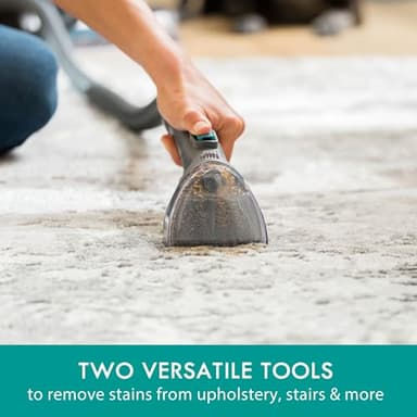 Kenmore KW4070 RevitaLite Pet Portable Carpet Cleaner with High Cleaning Power, 3.2L Clean Tank & 1.4L Dirty Tank, 25ft Cord Length and Two Easy Removable Brushroll for Rug & Upholstery - Image 4