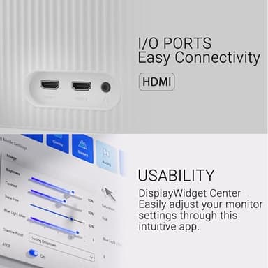 ASUS 24” (23.8 inch viewable) 1080P Eye Care Monitor (VU249HFI-W) - Full HD, IPS, 100Hz, SmoothMotion, Adaptive Sync, Nano-ion, Eye Care Plus, VESA Wall Mountable, 3 yr Warranty - Image 7