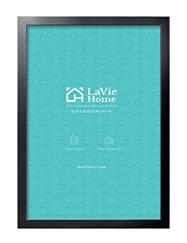 LaVie Home 19.25x26.75 Picture Frame Black, Puzzles Frame for Wall Decoration, Classic Black Minimalist Style Suitable for Decorating Houses, Offices, Hotels, Puzzles Posters Photos or Artwork（1 Pack） - Image 1
