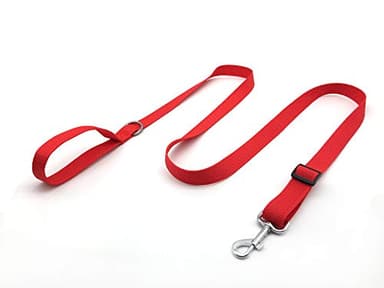 6FT Adjustable Dog Leash, Nylon Dog Leashes for Medium Large Dogs (Red) - Image 2