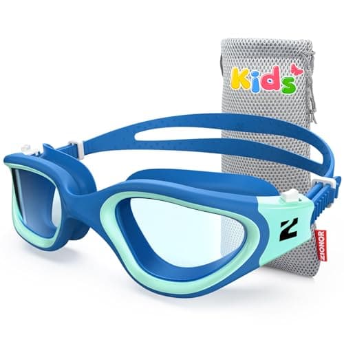 ZIONOR Kids Swim Goggles, G1MINI SE Anti-Fog Swimming Goggles for Kid Child 6-14 - Image 1