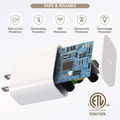 iPhone 16 15 Charger Fast Charging, 2Pack 10FT Extra Long USBC to C Cable Cord with 20W Apple iPad USB C Fast Charger USB C Wall Charger Block for iPhone 16/16 Plus/16 Pro/16 ProMax/15/15 ProMax/iPad - Image 3