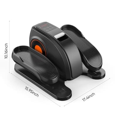 OLIXIS Under Desk Elliptical Machine, Compact, Quiet & Portable Pedal Exerciser with Adjustable Speed, LED Display, Ideal Mini Elliptical for Home or Office Workout - Image 6