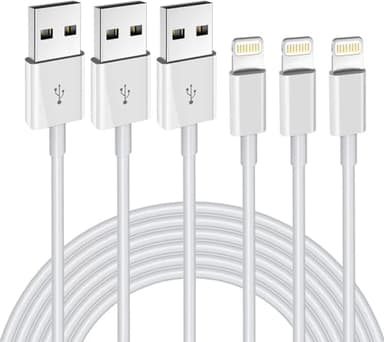 iPhone Charger 3Pack 6FT MFi Certified USB A to Lightning Cable Fast Charging Cords Apple Charger Compatible with iPhone 14 13 12 11 XS XR X Pro Max Mini 8 7 6S 6 Plus 5S SE iPad iPod Airpods - Image 1