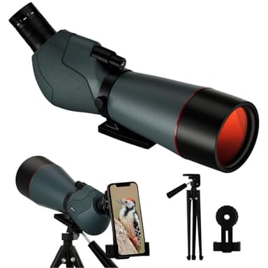 25-75x70 Spotting Scope - Spotter Scopes with Tripod Phone Adapter Waterproof HD Scope for Bird Watching Wildlife Scenery - Image 1