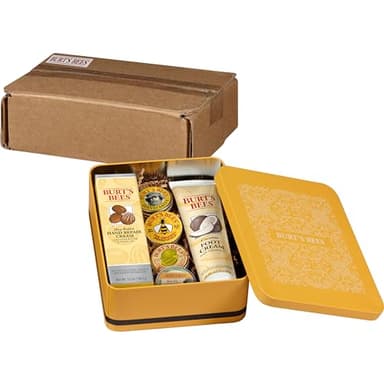 Burt's Bees Gifts Ideas - Classics Set, 6 Products in Giftable Tin – Cuticle Cream, Hand Salve, Lip Balm, Res-Q Ointment, Hand Repair and Foot Cream - Image 13