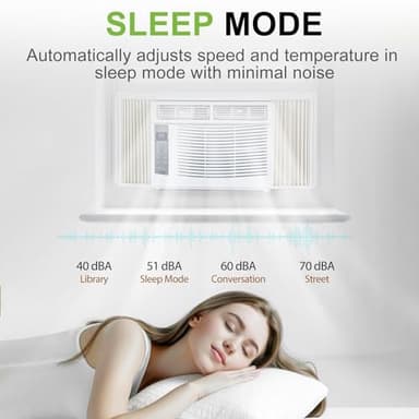 WiFi Enabled 6,000 BTU Window Air Conditioner, Smart Window AC Unit with Remote, Energy Saving, Easy Install Kit, Cools up to 250 Square Feet - Image 4