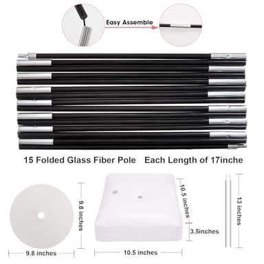 Chamvis Balloon Arch Kit, 9FT Height & 10FT Width Adjustable Balloon Arch Stand Frame Garland Stand: Wedding Baby Shower Birthday Photo Backdrop - Image 6