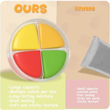 Air Dry Clay Kit - Modeling Clay for Kids mit Sculpting Tools und Tutorial, Ultra Light & Soft, Safe & Non-Toxic, DIY Model Magic Clay 12 Cans 48 Colors, Creative Art Crafts Toys Gifts for Girls Boys - Image 8