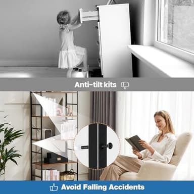 DUMOS 5 Tiers Bookshelf, Classical Modern Book Shelf, Tall Display Shelves in Living Room/Home/Office, Storage Organizer for CDs/Books/Movies, Rustic Brown | Book Shelf, in Living Room, Home, Office, Storage Organizer, for CDs - Image 7