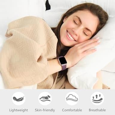 Odbeai Compatible with Apple Watch Bands for Women Solace Stretchy Braided Fabric 40mm 44mm 45mm 41mm 42mm 38mm 46mm 49mm, Stretchy Braided Fabric Strap for iWatch Series 11 10 9 8 7-1 SE Ultra1/2/3 - Image 2