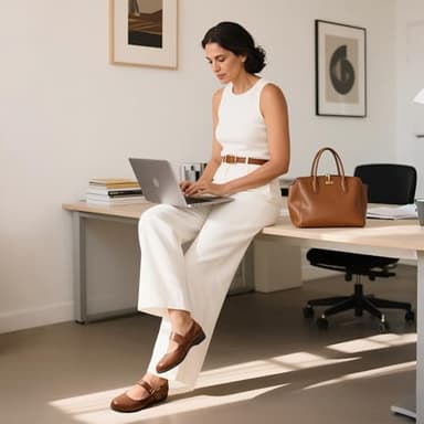 DREAM PAIRS Womens Ballet Mary Jane Flats, Comfortable Business Office Dress Shoes for Women Dressy and Work with Ankle Strap,Size 8.5W,Brown,DWUWFA2502 - Image 6