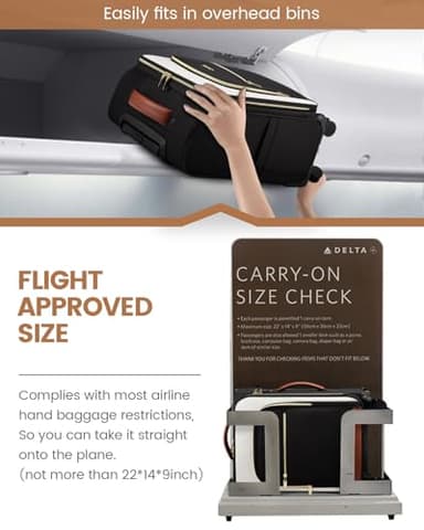 LOVEVOOK Carry On Luggage 22x14x9 Airline Approved, 20 Inch Softside Suitcases with Wheels, Lightweight Spinner Carry on Suitcase with TSA Lock, Water-Resistant Large Capacity Luggage for Travel - Image 5