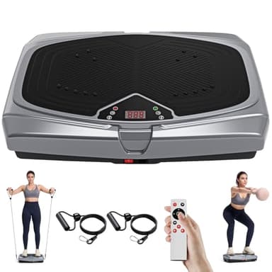 Vibration Plate Exercise Machine for Lymphatic Drainage Weight Loss,Full Body Workout Vibrating Plate Lymphatic Drainage Massager,Workout Equipment Fitness Weight Fat Burner Loss & Shaping - Image 1