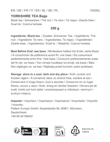 Taylors of Harrogate Yorkshire Red, 80 Teabags - Image 7