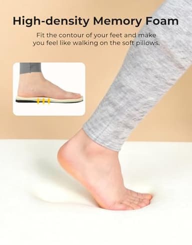 HomeTop Women's Fuzzy Curly Fur Memory Foam Loafer Slippers Bedroom House Shoes with Polar Fleece Lining (7-8, Purple) - Image 4