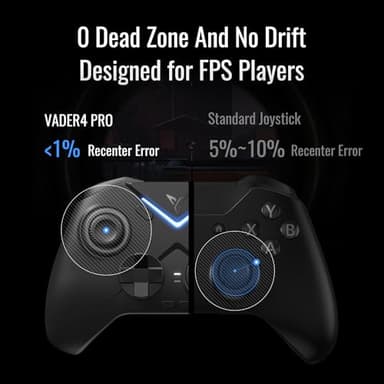 FLYDIGI Vader 4 Pro PC Controller Force Adjustment Lever Joystick, Hall & Micro Triggers, 1000Hz Report Rate, 4-Motor Stereo Vibration, 800mAh, Multi-Platform for PC/NS/Android/TV (No Xbox/PS) - Image 5